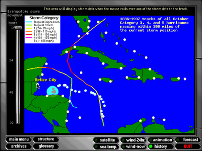 Figure 7 - history of storm tracks